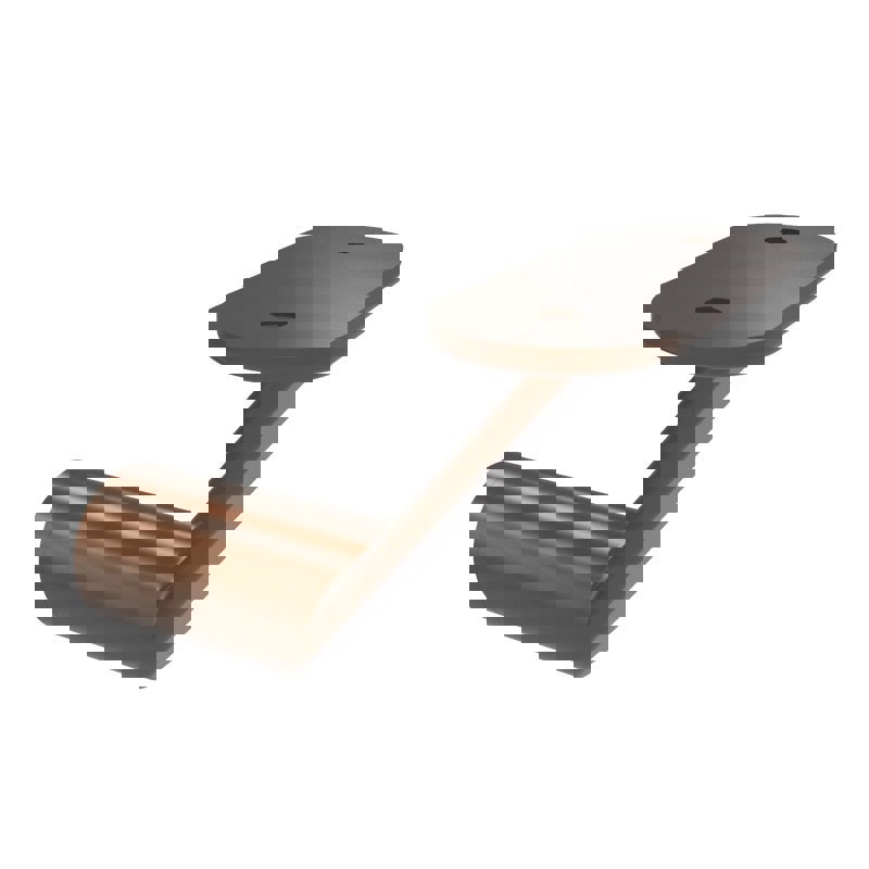 Bronze Schräge handlaufhalter für flaches Geländer (blind)