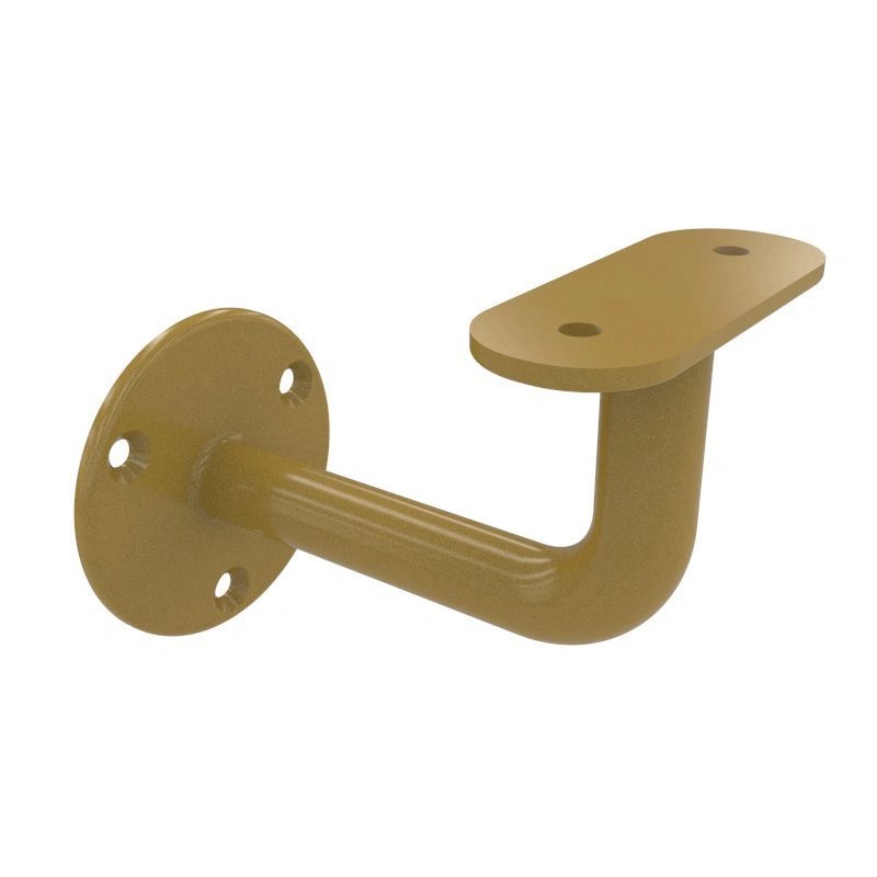 Goldene handlaufhalter für flaches Geländer