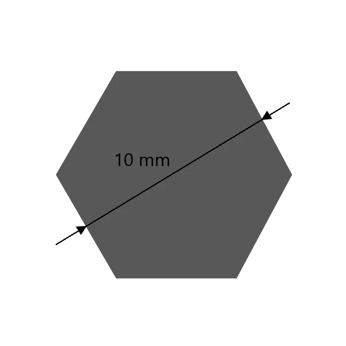 Blankstahl sechskant 10 mm