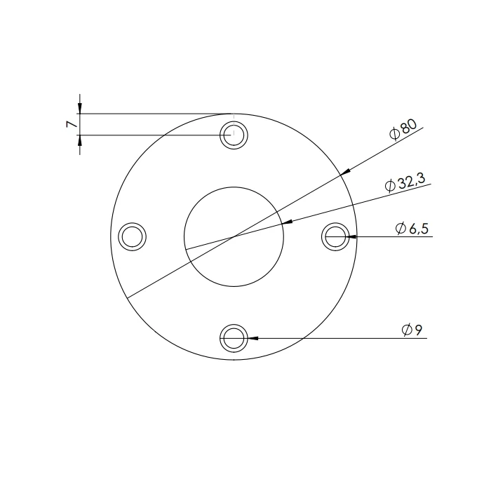 Garderobenstange U-form schwarz Ø32