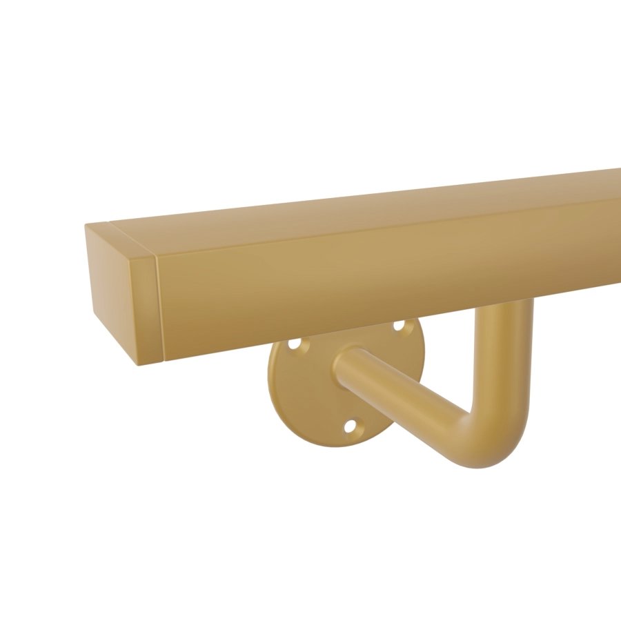 Handlauf Gold rechteckig - 40x20