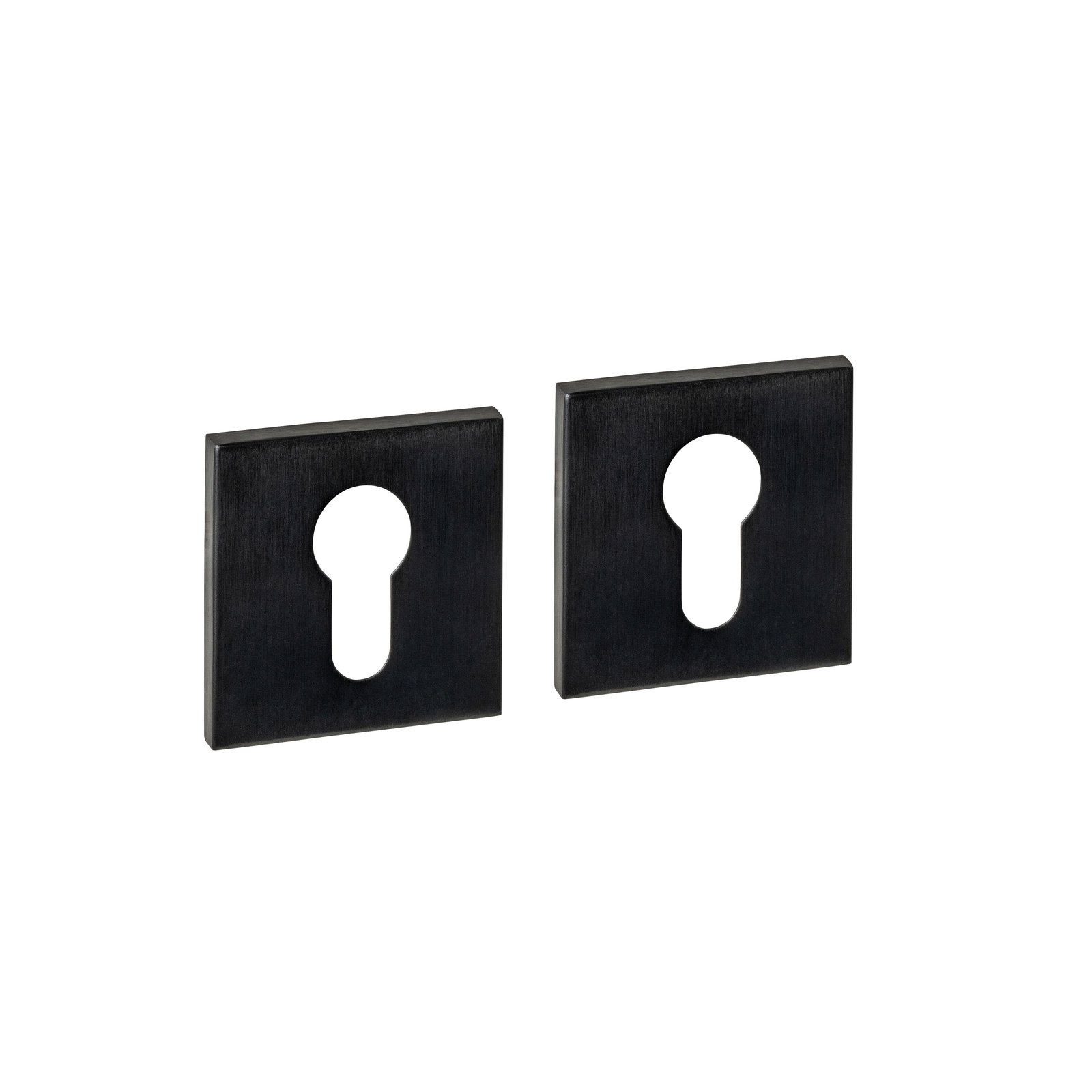 Intersteel Zylinderrosetten verdeckt 53x53x6mm PVD schwarz