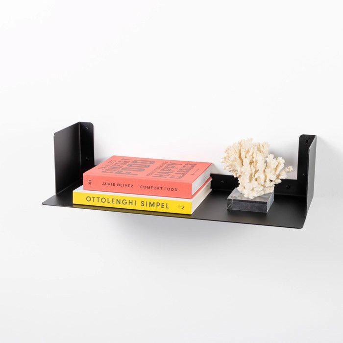 LIROdesign Wandregal - Bücherregal Helsinki Schwarz - L