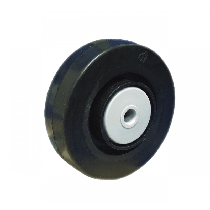 Loses Rad 80 mm schwarzer vulkanisierter elastischer Gummireifen