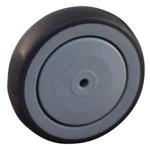 Rad | 125mm | TPR-Reifen | Kunststoffrand
