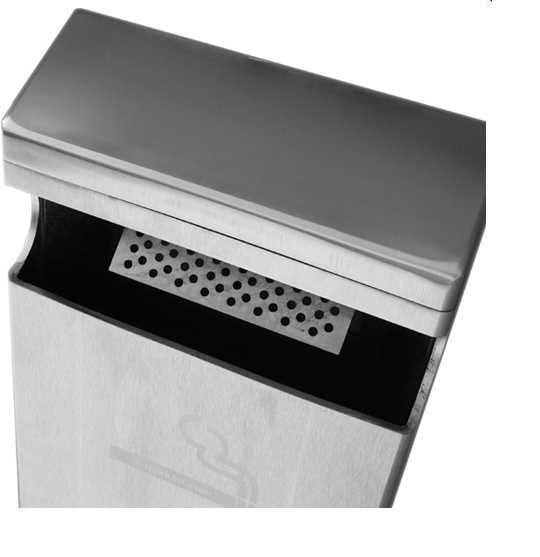 Standaschenbecher Standascher Aschenbecher Zigarettenbehälter V2A Edelstahl  Fumo : : Küche, Haushalt & Wohnen