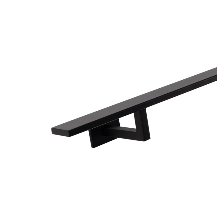 Treppengeländer schwarz rechteckig - 40x10 mm