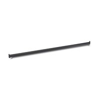 Schwarze Kleiderstange oval 30x15