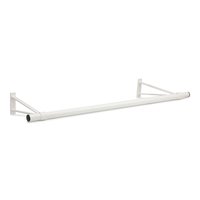 Kleiderstange weiß Ø32 (mit abstandhalter 350mm)