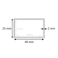 Aluminium Vierkantrohr 40x25x2