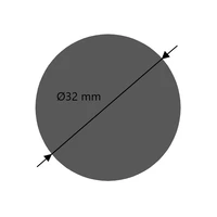 Edelstahl vollmaterial rund Ø32