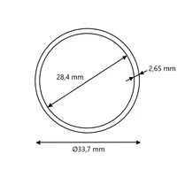 Verzinkte Rundrohre Ø33,7x2,65