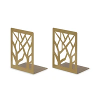 LIROdesign Buchstütze Gold - Design (2er-Set)