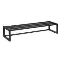 LIROdesign Garderobe Lissabon - Wandgarderobe Schwarz - 80cm