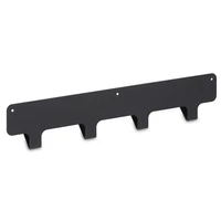 LIROdesign Garderobe Valencia - Wandgarderobe schwarz - 40cm
