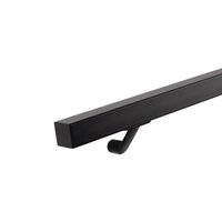 Quadratisches Handlauf schwarz - 40x40 mm