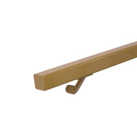 Quadratisch Handlauf gold 40x40