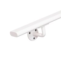 Treppengeländer weiß oval - 48x20