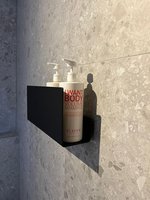 LIROdesign Duschablage Valencia schwarz
