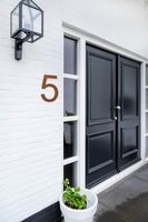 LIROdesign - Hausnummer Cortenstahl XL - Nr. 5