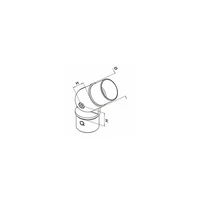 Variabler Eckverbinder -90° zu 90° für Rohr Ø33,7