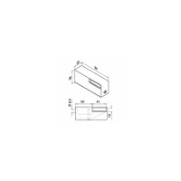 Handlaufhalter für Geländer 40x10