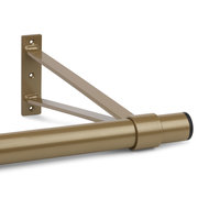 Kleiderstange Gold Ø32 (mit abstandhalter 350mm)