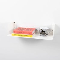 LIROdesign Wandregal - Bücherregal Helsinki Weiß - L