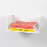 LIROdesign Wandregal - Bücherregal Helsinki Weiß - M