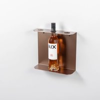 LIROdesign Weinregal - Flaschenregal Bordeaux Bronze- M