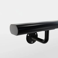 Handlauf gun metal oval - 48x20