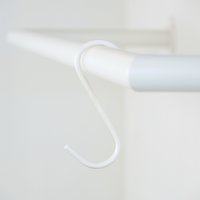 Kleiderstange U-form weiß Ø32