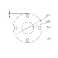 Garderobenstange U-form schwarz Ø32