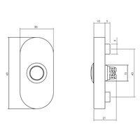 Intersteel Basis Haustürset Schutzbeschlag SKG*** rund Edelstahl schwarz mit Kernziehschutz