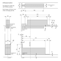 Intersteel Drehtürscharniere für Pendeltüren Abdeckkappen Schwarz