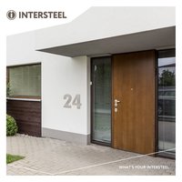 Intersteel Hausnummer 3 XL Höhe 30 cm Edelstahl gebürstet