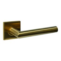 Intersteel Türdrücker Q 04 auf Rosette verdeckt 53x53x6mm PVD messing matt
