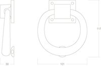 Intersteel Türklopfer Messing lackiert