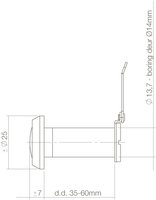 Intersteel Türspion 180° Blickwinkel schwarz