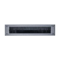Intersteel Zugluftschutz rechteckig 340x76mm edelstahl vibriert