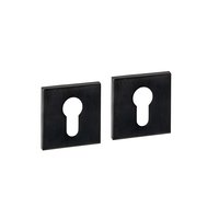 Intersteel Zylinderrosetten verdeckt 53x53x6mm PVD schwarz