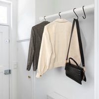 Kleiderstange weiß Ø25