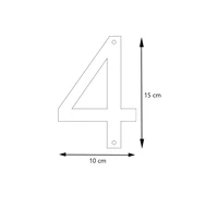 LIROdesign - Hausnummer Cortenstahl - Nr. 4